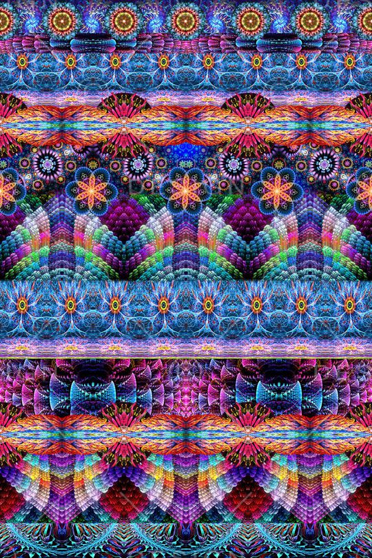 民族风花卉印花华亿平台图片