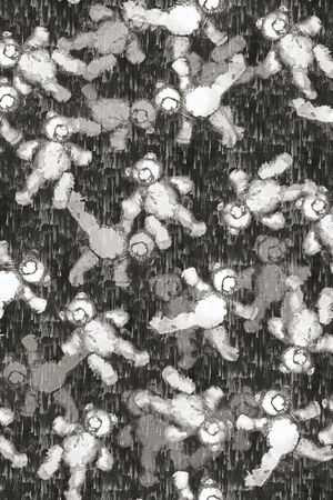 黑白熊印花华亿平台图片