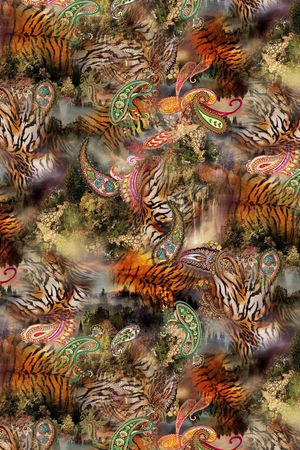 腰果印花华亿平台图片