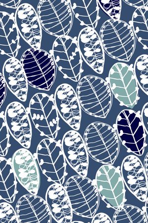 简单叶子印花华亿平台图片