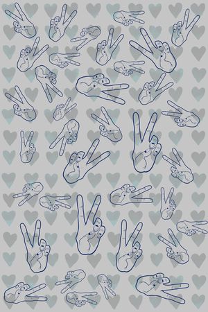 手势印花华亿平台图片