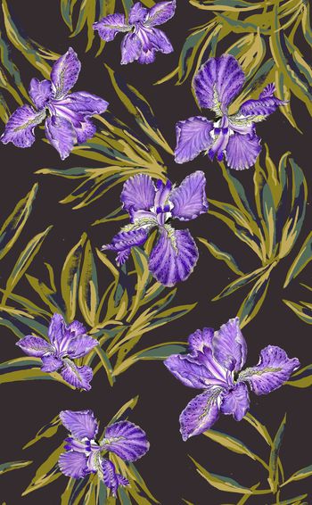 水仙花印花华亿平台图片