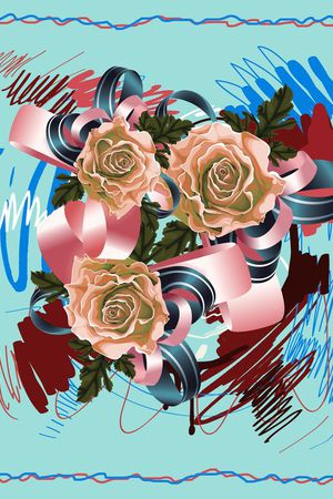 花卉印花华亿平台图片