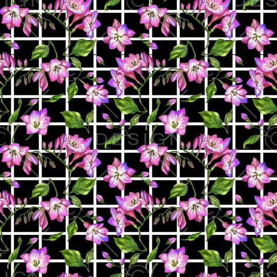 时尚。小清新印花华亿平台图片