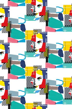 几何印花华亿平台图片