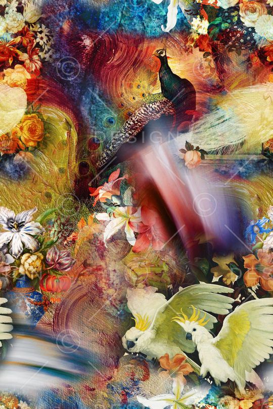 抽象印花华亿平台图片