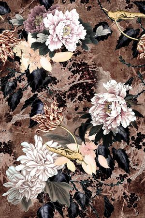 中国风印花华亿平台图片