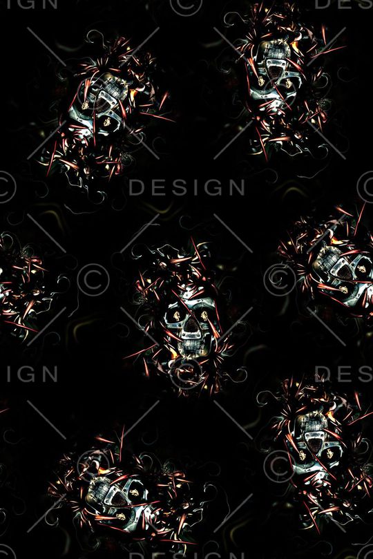 时尚潮流男装满版金属印花印花华亿平台图片