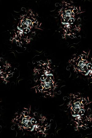 时尚潮流男装满版金属印花印花华亿平台图片