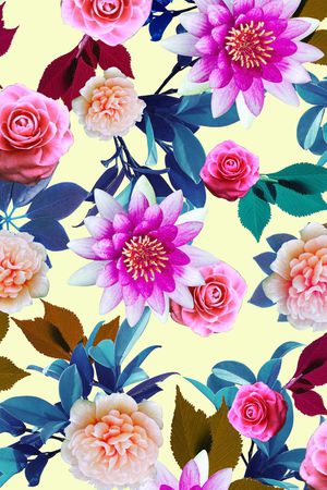 荷花印花华亿平台图片