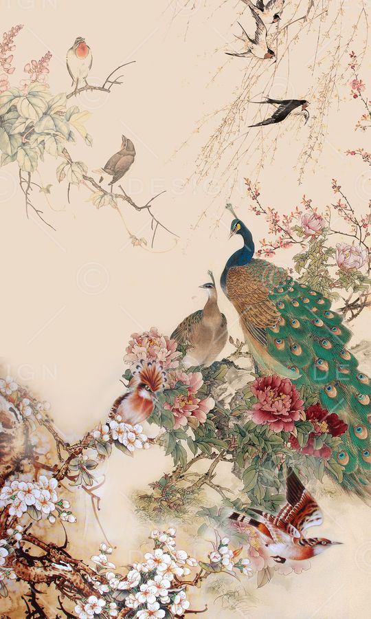 牡丹印花华亿平台图片