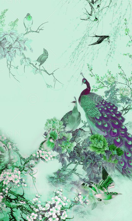 牡丹印花华亿平台图片