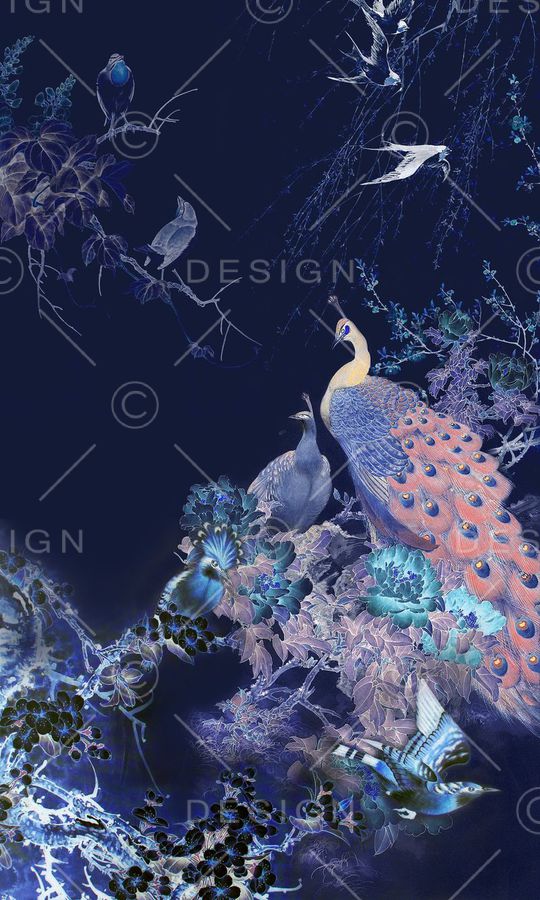 牡丹印花华亿平台图片