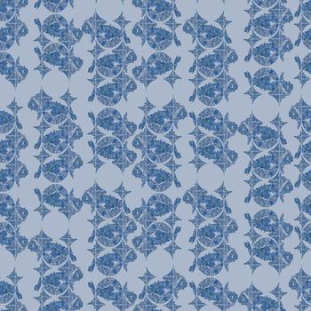 691013-圈圈底纹蓝