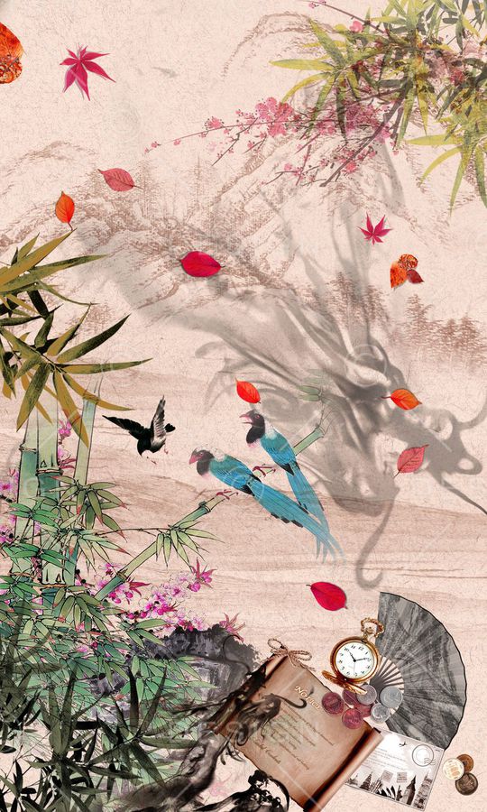 定位中国风印花华亿平台图片