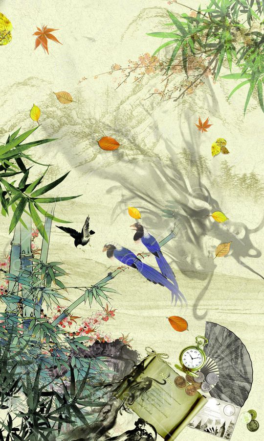 定位中国风印花华亿平台图片