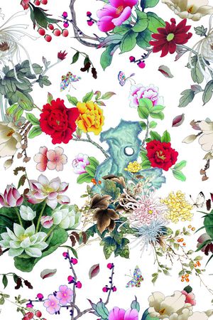 菊花印花华亿平台图片