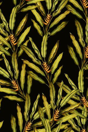 棕榈叶印花华亿平台图片