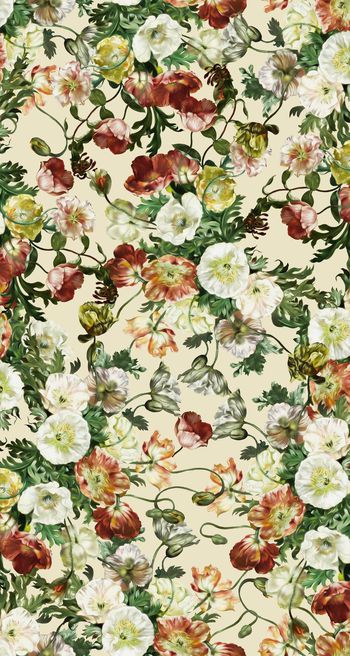 油画、手绘、花卉印花华亿平台图片