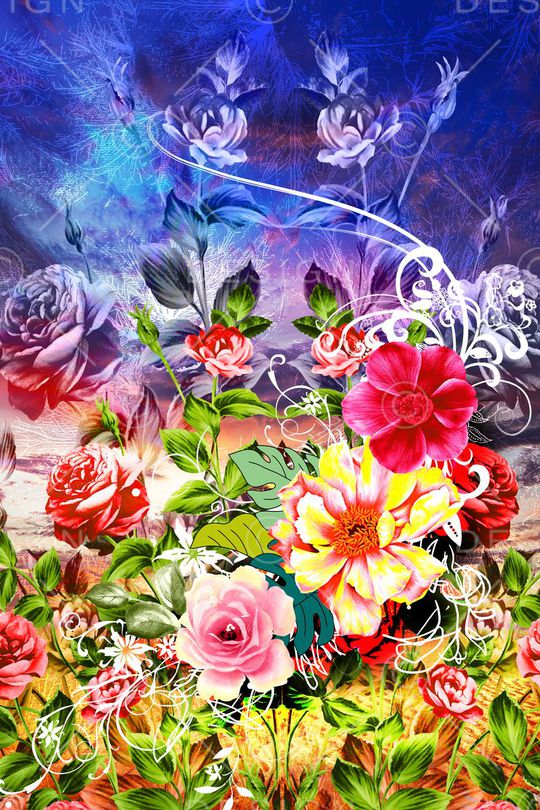 MAX-中老年真丝女装印花华亿平台图片