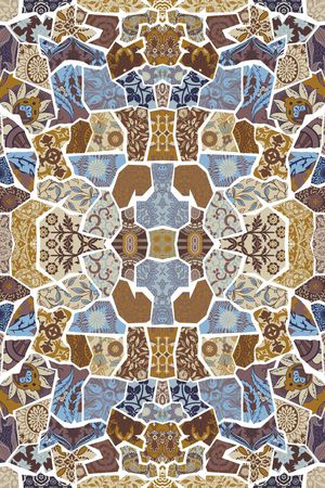 青花瓷印花华亿平台图片