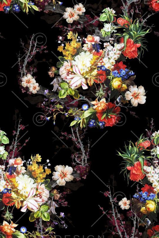 花朵印花华亿平台图片