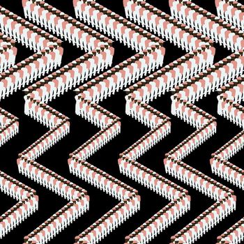 691387-排队人群黑