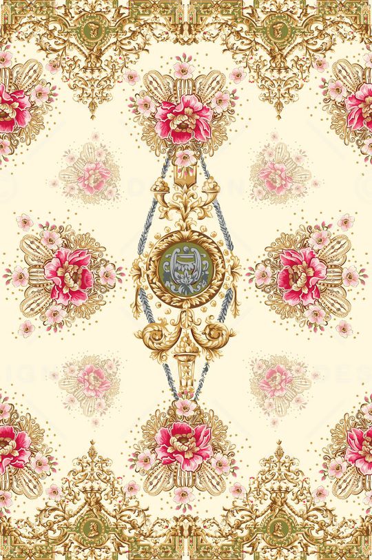 欧式花卉印花华亿平台图片