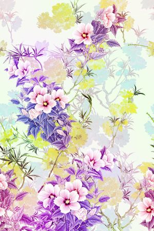 花朵印花华亿平台图片