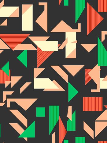 几何印花华亿平台图片