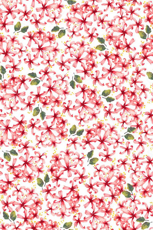 手绘风格印花华亿平台图片