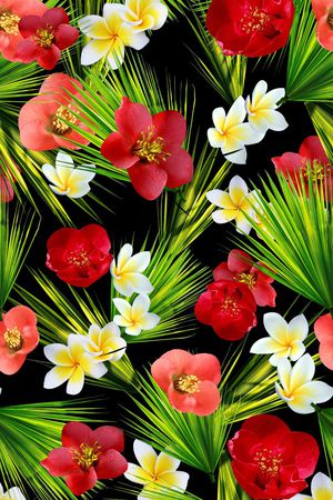 棕榈叶印花华亿平台图片