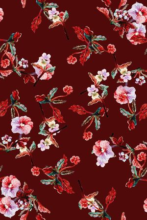 手绘印花华亿平台图片