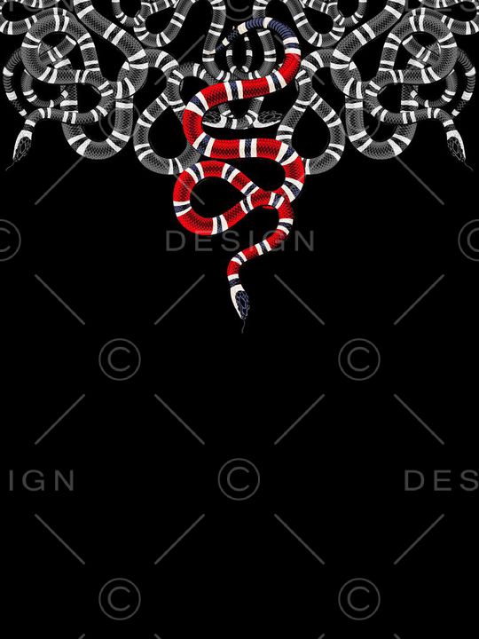 蛇印花华亿平台图片