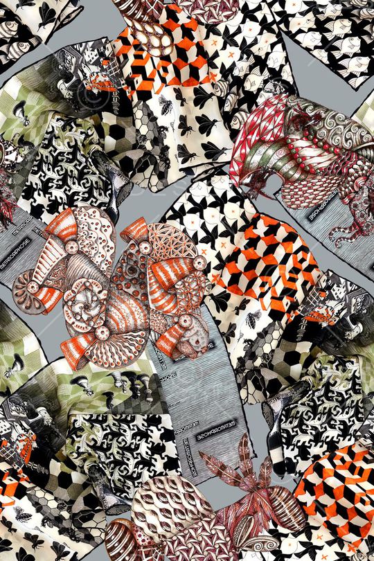 抽象印花华亿平台图片