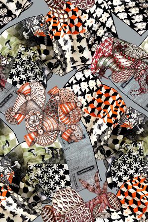 抽象印花华亿平台图片