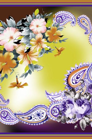 丝巾印花华亿平台图片