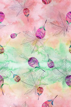 枝叶印花华亿平台图片