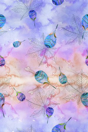 枝叶印花华亿平台图片