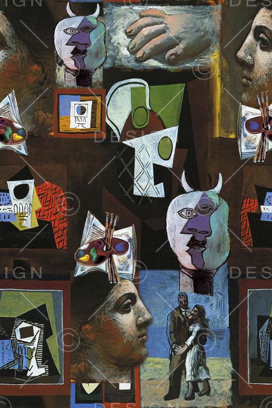 抽象印花华亿平台图片