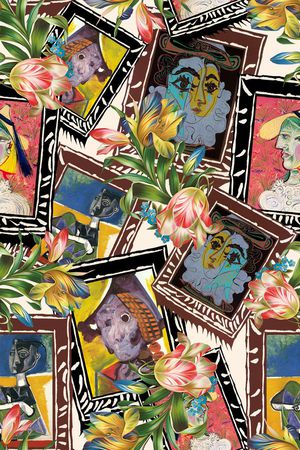 花朵印花华亿平台图片