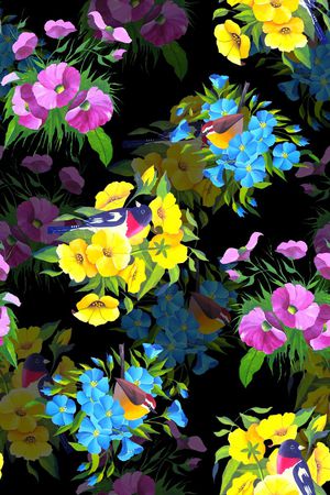 手绘印花华亿平台图片