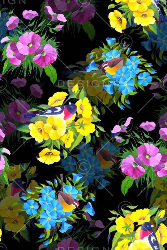 手绘印花华亿平台图片