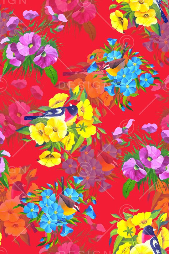 手绘印花华亿平台图片