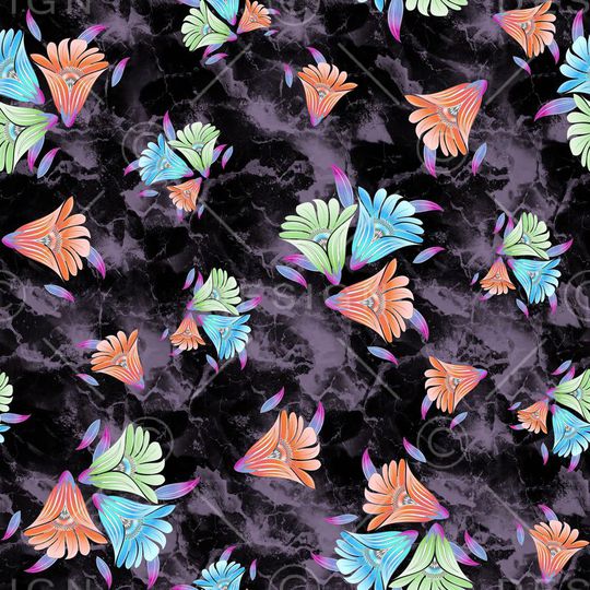 花朵印花华亿平台图片