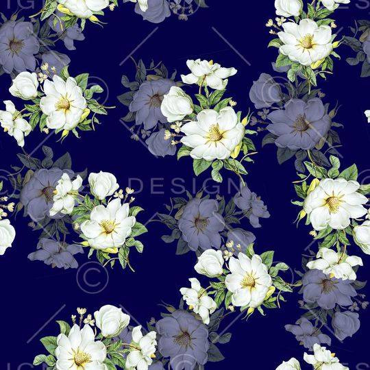 罂粟花印花华亿平台图片