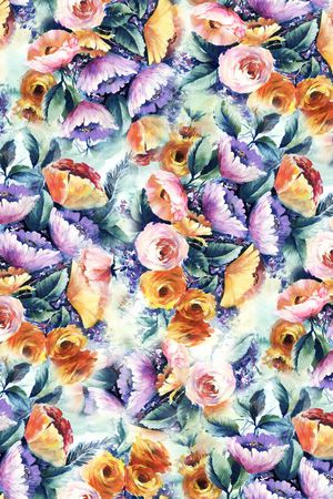 小碎花印花华亿平台图片