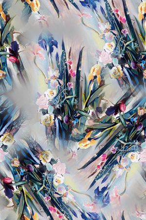 手绘印花华亿平台图片