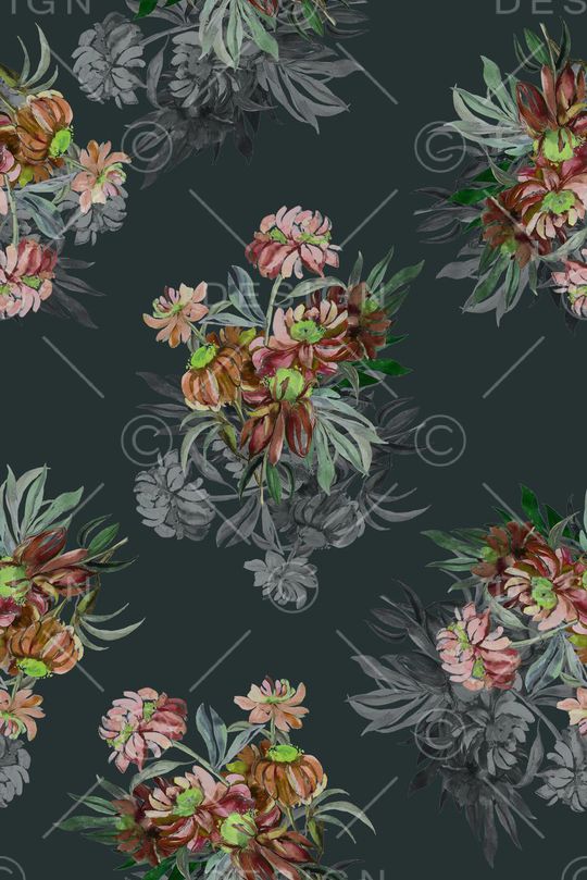 手绘印花华亿平台图片