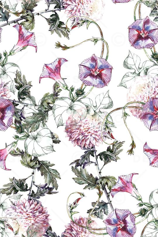 手绘印花华亿平台图片